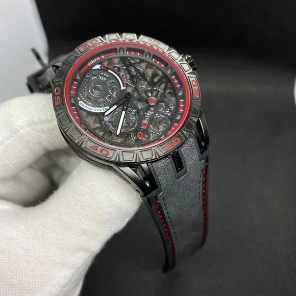 Men's Skeleton Military Quartz Top Quality Watch
